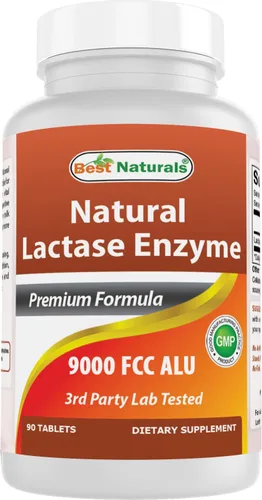 Miniatura 10 de Best Naturals, enzima de lactasa de acción rápida, 3000 FCC ALU, 180 tabletas (180 unidades (paquete de 3))