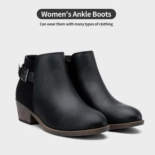 Miniatura 7 de Jeossy Women's 9617 Fashion Boots Chunky Low Heel Western Boots Ankle Booties