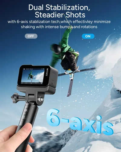 Miniatura 8 de SJCAM SJ20 Ultra Visión Nocturna y Cámara de Acción 4K, 8H de Potencia, Lente Dual 4K, Angulo Amplio de 154°, Movimiento en Baja Luz, Super