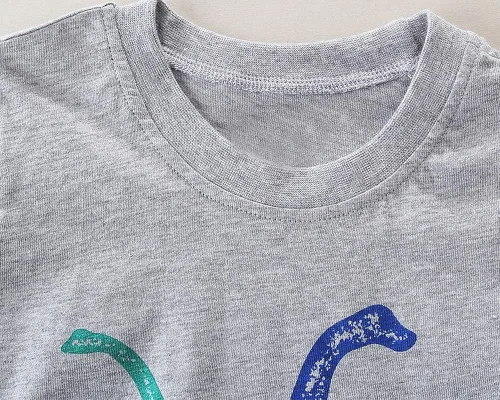 Miniatura 3 de Conjunto de ropa de algodón para niños pequeños y niñas de manga corta camiseta y pantalones cortos