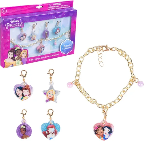 Miniatura 2 de LUV HER Juego de caja de abalorios para niñas con 1 pulsera y 5 dijes intercambiables, a partir de 3 años
