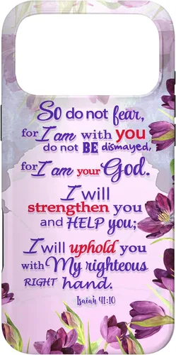 Miniatura 22 de So Do Not Fear for I 'm with You Isaías 41:10 - Funda cristiana para iPhone 17