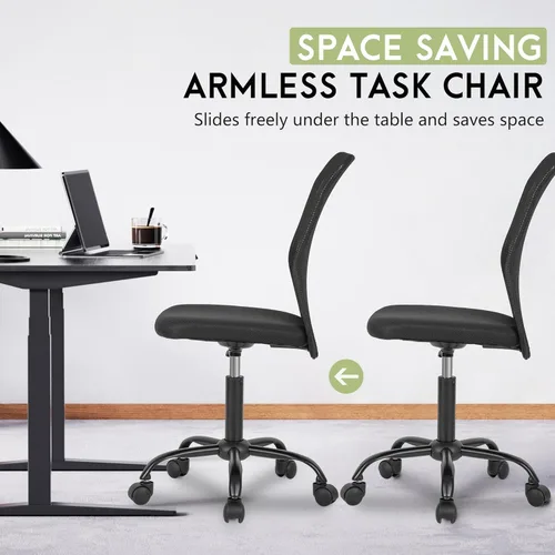 Miniatura 7 de Silla de escritorio ergonómica de malla para computadora, respaldo moderno ejecutivo, soporte para la espalda media, silla giratoria y basculante