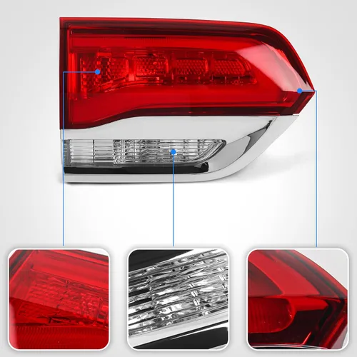 Miniatura 5 de Huray Luz Trasera Interior Izquierda Compatible con Jeep Grand Cherokee 2014-2021 Laredo/Limited/Overland/Summit Ensamblaje de Luz Trasera del Lado