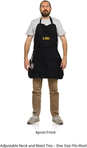 Miniatura 4 de Team Sports America Delantal de parrilla de la Universidad de Michigan Abrebotellas y soporte aislado para bebidas Correas ajustables