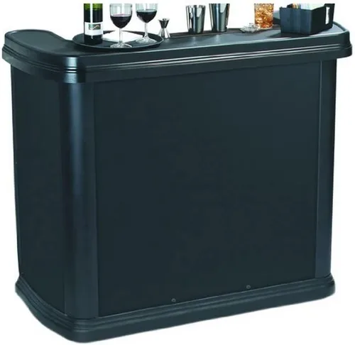 Miniatura 4 de Carlisle 7550 bar portable. Mesa elegante, contemporánea y excepcional para cerveza, vino y bebidas. Área de servicio de 56"., Madera de cerezo, 1