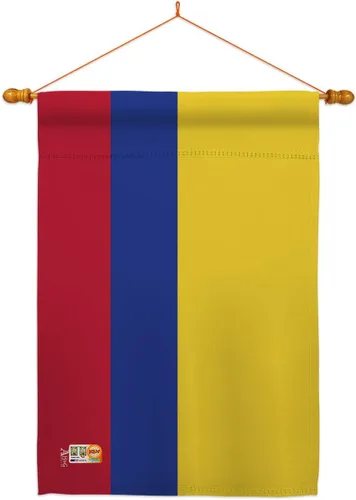 Colombia - Juego de clavijas de bandera para casa, nacionalidad regional, nación internacional, país, área particular, pequeña, decorativa, para