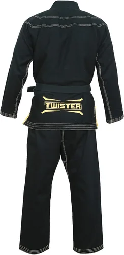 Miniatura 5 de Twister Black Mamba Brazilian Jiu Jitsu Gi Uniforme BJJ Preencogido Con cinturón BJJ GRATIS y bolsa Gi GRATIS