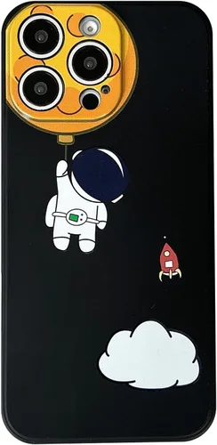 Miniatura 10 de Yonds Queen para iPhone 7 Plus / 8 Plus, linda funda con diseño de astronauta de dibujos animados, elegante parachoques de TPU suave, protectora