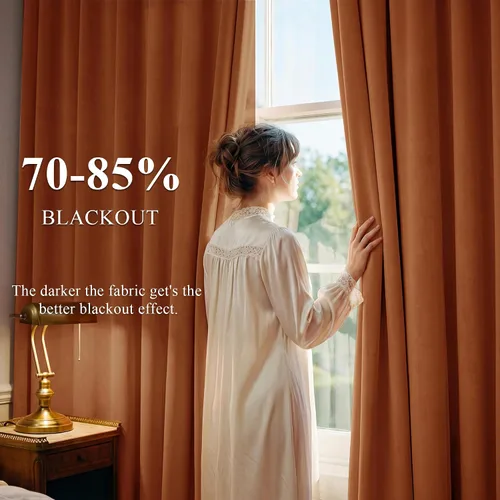 Miniatura 202 de StangH Cortinas de Terciopelo Verde Esmeralda de 96 Pulgadas - Cortinas Opacas de Terciopelo de Lujo Súper Suaves, Elegante Cobertura de Ventana