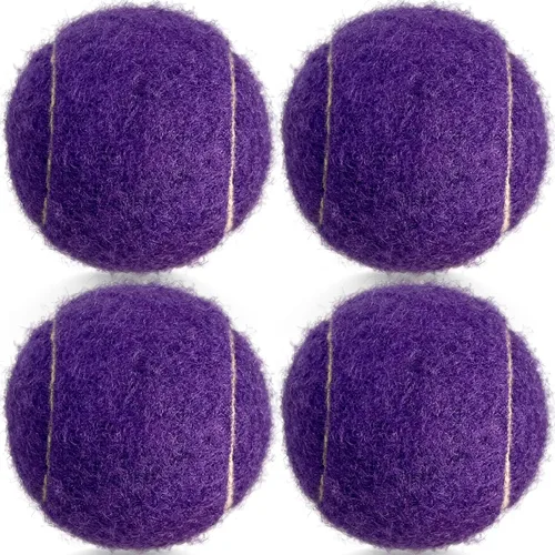 Miniatura 9 de Pelotas de tenis, paquete de 4 pelotas de tenis de práctica para principiantes, pelotas de tenis de entrenamiento para mascotas y perros Verde