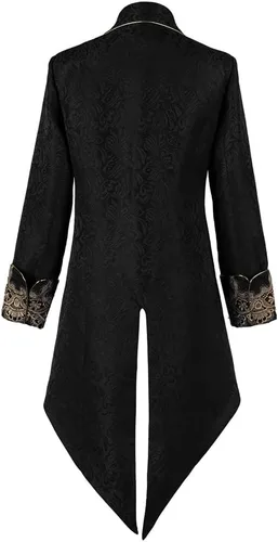 Miniatura 2 de Crubelon Chaqueta medieval steampunk para hombre, estilo gótico, victoriano, uniforme