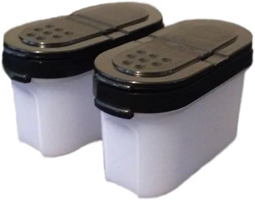Miniatura 2 de Tupperware Modular Mates Spice Shakers - Juego de 2 sellos negros pequeños
