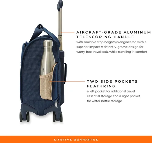 Miniatura 4 de Briggs & Riley Spinner, Azul Marino, 16-inch Baseline Cabin Bag, Cabina giratoria