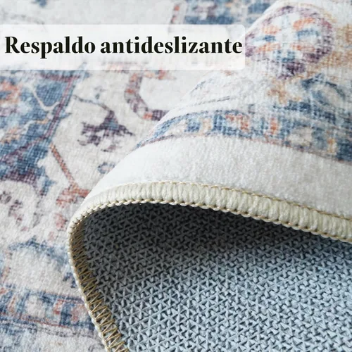 Miniatura 5 de Alfombra lavable para pasillo, de cocina, para entrada, alfombra suave vintage, antideslizante para interiores, para baño, sala de estar y Ladrillo