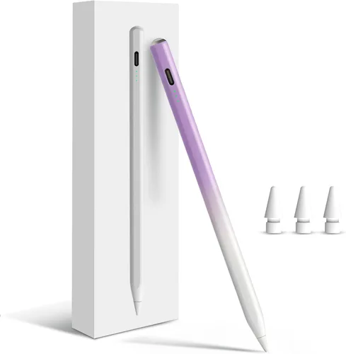 Miniatura 12 de Lápiz para Apple iPad A16 10ª Generación, Lápiz capacitivo de carga rápida para iPad A16/11-6ª gen 2025-2018, Air 11"/13" M3/M2/5ª-3ª, Pro
