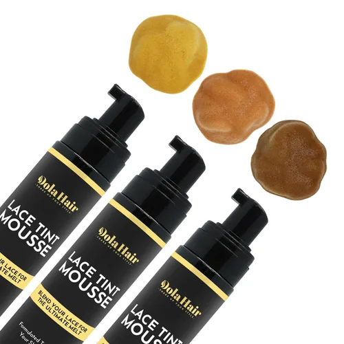 Miniatura 2 de Dolahair Mousse en aerosol de tinte de encaje para pelucas de encaje frontal, espuma fundida, mousse para el cabello, pegamento para peluca y kit
