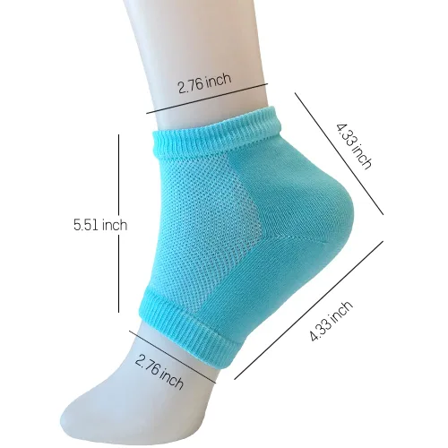 Miniatura 5 de Calcetines hidratantes de talón de gel para reparar el talón seco y agrietado, suaviza, calma y revitaliza tus pies, para hombres y mujeres