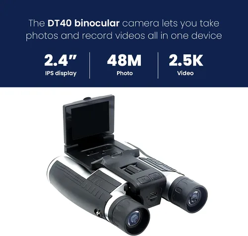 Miniatura 6 de thunderb Binoculares digitales con cámara y grabación de video de 12 x 32 pulgadas, videocámara para cámaras de observación de aves, binoculares
