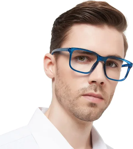 Miniatura 8 de MARE AZZURO Gafas de lectura de gran tamaño para hombre, grandes lectores cuadrados 1.0 1.25 1.5 1.75 2.0 2.25 2.5 2.75 3.0 3.5 4.0 5.0 6.0