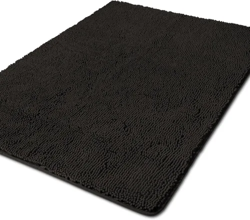 Miniatura 212 de Yeaban Alfombra de pasillo de baño de 24 x 72 pulgadas, antideslizante, alfombra de baño larga de felpilla gruesa, absorbente y lavable, alfombra