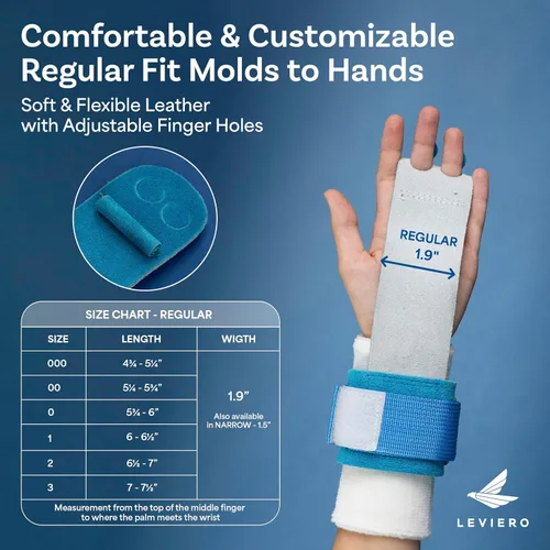 Miniatura 4 de Juego de agarres de gimnasia para niñas de gimnasia, agarres con cuero suave, correas de velcro y agujeros ajustables para los dedos, para todas