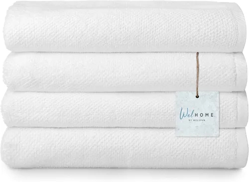 Miniatura 17 de Welhome Franklin - Juego de 6 toallas 100% de algodón con textura, 600 GSM, suaves y lujosas, 2 toallas de baño, 2 toallas de mano, 2 paños