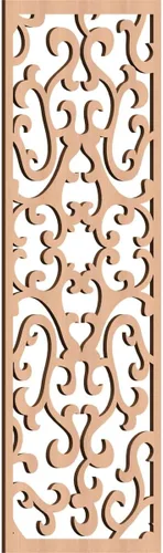 Miniatura 115 de Smithfield Paneles de pared decorativos de madera con calado, 13 3/8 pulgadas de ancho x 34 3/8 pulgadas de alto x 3/8 de alto, roble rojo rojo