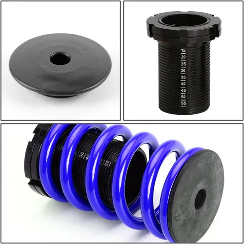 Miniatura 3 de DNA MOTORING Kit de 4 Fundas Coilover de Suspensión con Resortes Compatible con 88-00 Civic / 93-97 Civic Del Sol / 88-91 CRX / 90-01 Integra, Azul
