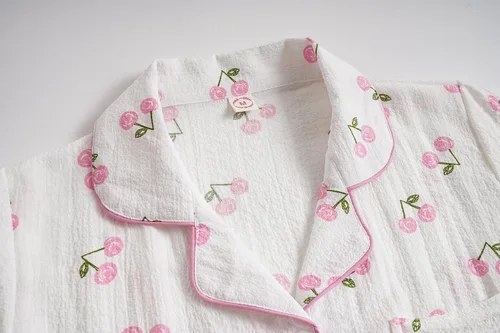 Miniatura 3 de Vopmocld Big Girls Button Down Sleepwear Short Sleeve With Shorts 2PCS Pajama Sets Casual Lapel Loungewear Patterns Printed