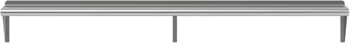Miniatura 4 de AmGood Estante de pared de acero inoxidable de 72 pulgadas de largo x 10 pulgadas de profundidad Certificado NSF Estantería de metal