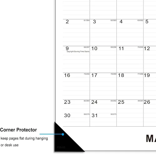 Miniatura 4 de TOWWI Calendario de Escritorio 2025-2026, 17"x12" Calendario Mensual de Escritorio para Hogar, Oficina, Familia con Lista de Tareas Pendientes