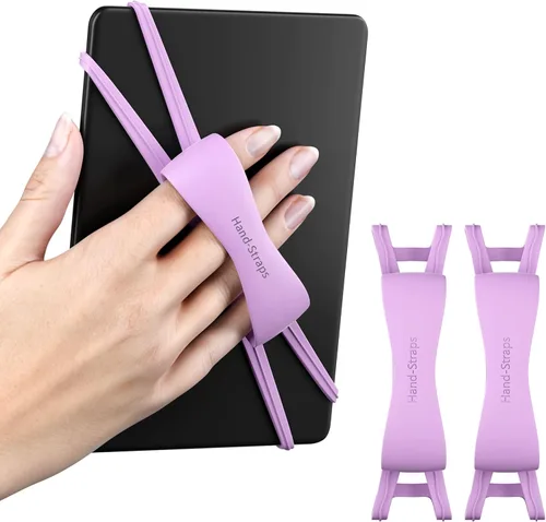 Miniatura 8 de Paquete de 2 correas de mano cómodas para Kindle y tabletas, accesorios Kindle para leer en la cama, soporte de agarre seguro y ligero