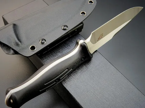 Miniatura 6 de Eafengrow EF140 Cuchillo de hoja fija, hoja de acero AUS-10, mango G10 de espiga completa, herramienta EDC cuchillo recto para trabajar campamento
