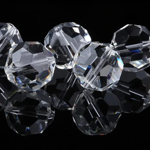 Miniatura 8 de 300 piezas de cuentas de cristal rondelle de 4 mm para hacer joyas, cuentas de cristal facetadas redondas de AB para joyería, cuentas espaciadoras