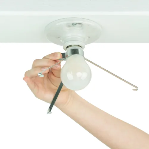 Miniatura 5 de Cubierta de lámpara de techo EZ Shade - Ayuda a cubrir bombillas expuestas en el techo - 1 paquete
