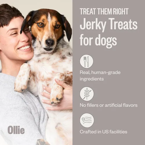 Miniatura 2 de Ollie Paquete Variado de Golosinas Jerky para Perros, Paquete de Pollo y Manzana y Carne de Res y Batata Dulce, Completamente Natural, Saludable