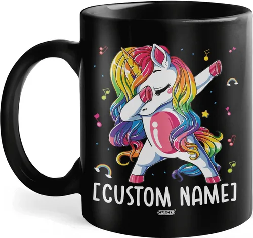 Miniatura 10 de CUBICER Taza de café de cerámica negra personalizada, tazas de béisbol para mamá, con nombre personalizado, tazas grandes, regalos de cumpleaños
