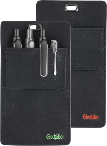 Protector de bolsillo de corcho portugués prémium para hombres, protectores de bolsillo multiusos para camisas y abrigos de laboratorio, para Corcho