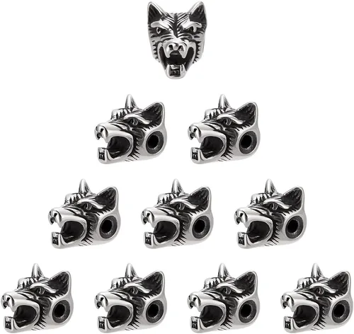 Miniatura 8 de PH PandaHall 10 cuentas espaciadoras de acero inoxidable, cuentas espaciadoras de barril, accesorios de joyería para pulseras, collares, joyería