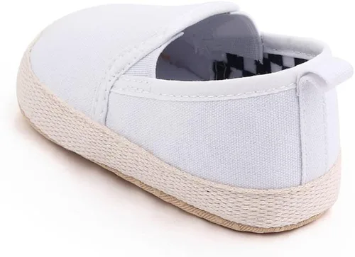 Miniatura 5 de Clowora Unsex - Zapatos de lona para niños y niñas, para recién nacidos, antideslizantes, suela suave, zapatos casuales para cuna, zapatos planos