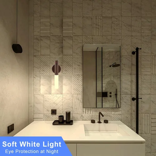 Miniatura 6 de LANDGOO Apliques magnéticos LED de pared, con sensor de movimiento automático, lámpara inalámbrica para montaje en pared, recargable, funciona