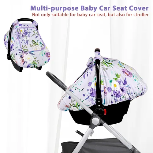 Miniatura 7 de Funda para Asiento de Coche para Bebé Niña, Funda de Asiento de Coche de Invierno Cálida para Bebé, Toldo Infantil para Asiento de Coche con Ventana