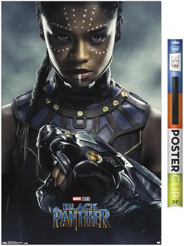 Miniatura 18 de Trends International Marvel Cinematic Universe - Póster de pared de una hoja de Shuri, Black Panther, 22.375 x 34 pulgadas, versión enmarcada