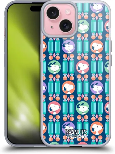 Miniatura 24 de Head Case Designs Snoopy Deco Dreams - Funda de gel suave con licencia oficial de Peanuts Blue Pattern compatible con Apple iPhone 7 Plus/iPhone 8