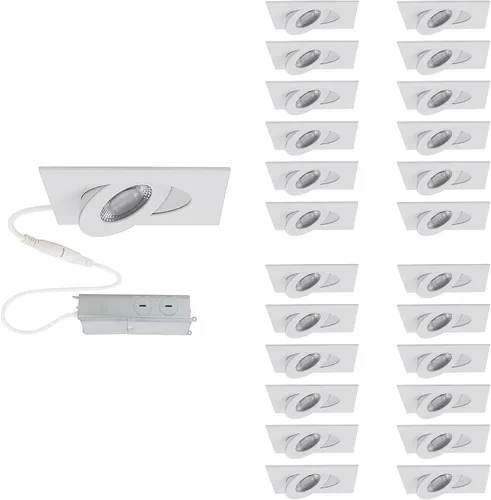 Miniatura 7 de Lotos - Luz LED empotrable ajustable de 2 pulgadas, 1 luz, 3000 K, blanco cálido, 6 W, 530 lúmenes, hermética IC, 120 V-277 V, universal