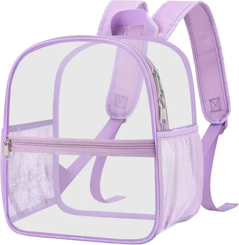 Miniatura 31 de Mochila transparente Oraben para eventos de estadio, mochila transparente para estadio 12x6x12, Negro, Pequeño