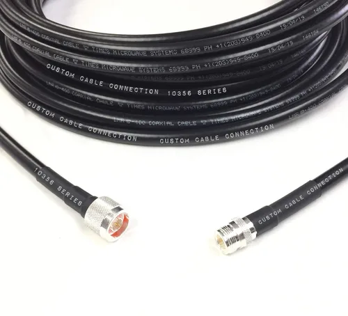 Miniatura 5 de Custom Cable Connection 1 pie LMR-400 N macho a N hembra extensión Times Microondas LMR400 50 Ohm cable coaxial de baja pérdida de antena para radio