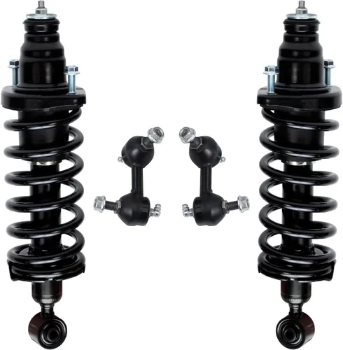Miniatura 15 de Detroit Axle - Puntales delanteros con resorte helicoidal + enlaces de extremo de barras estabilizadoras de repuesto para Ford Flex Lincoln MKT