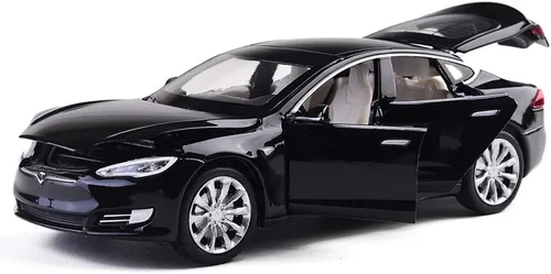 gidoyi Modelo de Coche de Juguete S Modelo de Aleación Vehículos de Juguete de tracción hacia atrás Escala 1/32 Juguetes de Coche para Niños Negro